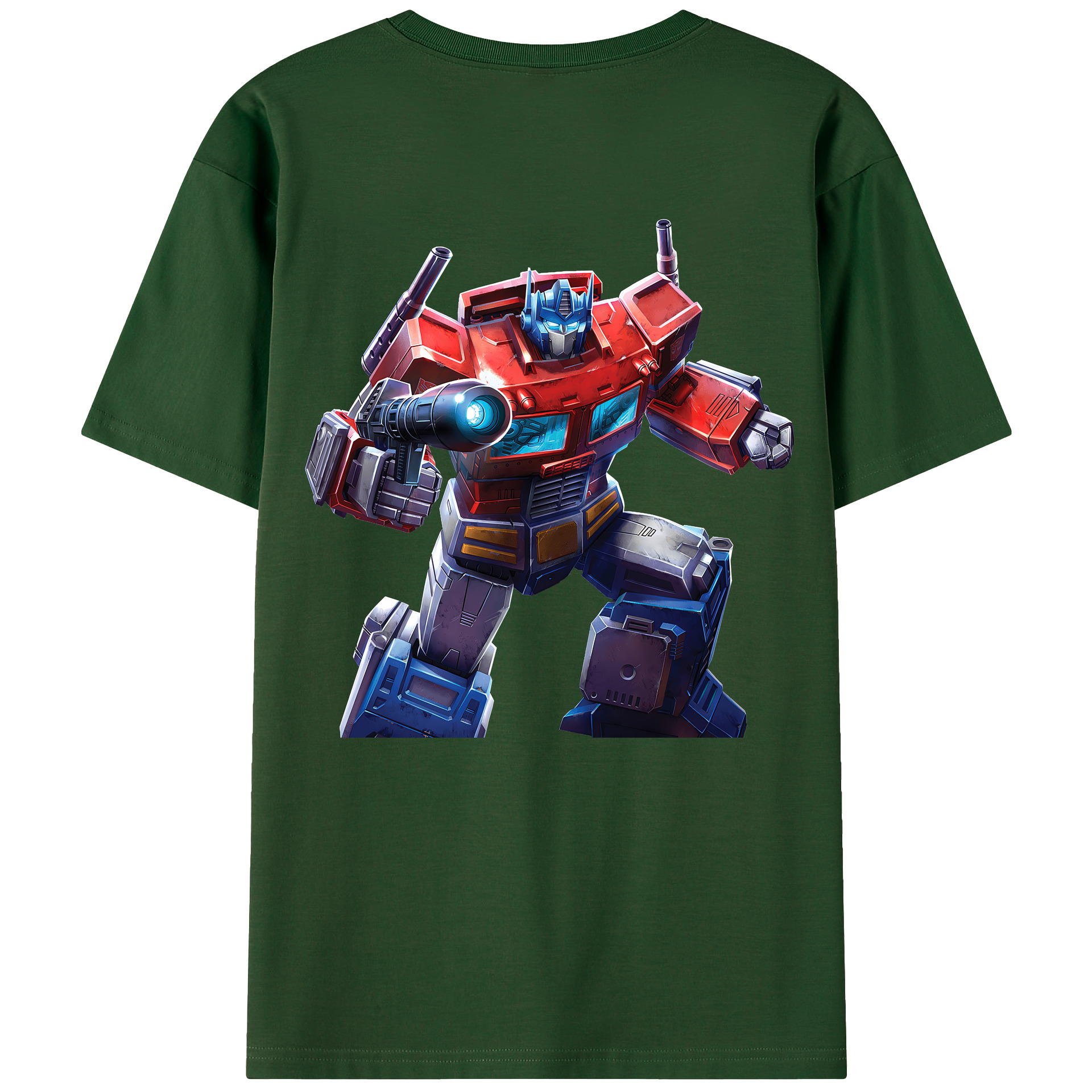 （画像用） Transformers トランスフォーマー 綿100％半袖Tシャツ（背面プリント）